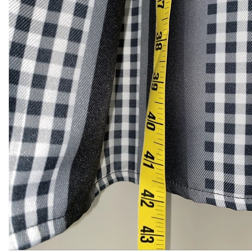 Wednesday Addams School Uniform Dress Kids Large Grey Gingham Cosplay Costume